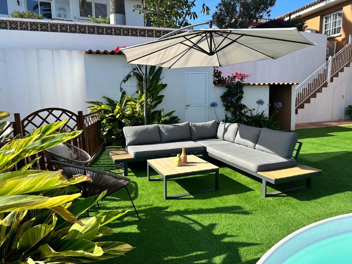 Casa Con Piscina Y Jardin Con Vistas Al Mar Βίλα Puerto de la Madera Εξωτερικό φωτογραφία
